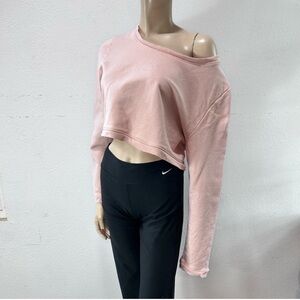 ELECTRIC & rose cropped sweater pink